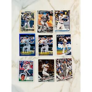 9 Pack of Mint Corey Seager Baseball cards - Topps +more, 2 chromes, 1 rookie